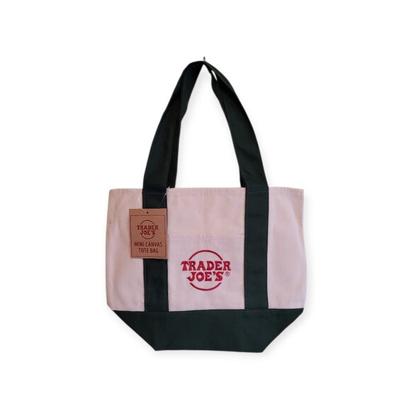 Trader Joes Mini Canvas Tote Bags Set of 4 Multicolor Limited Edition NWT - Picture 2 of 8